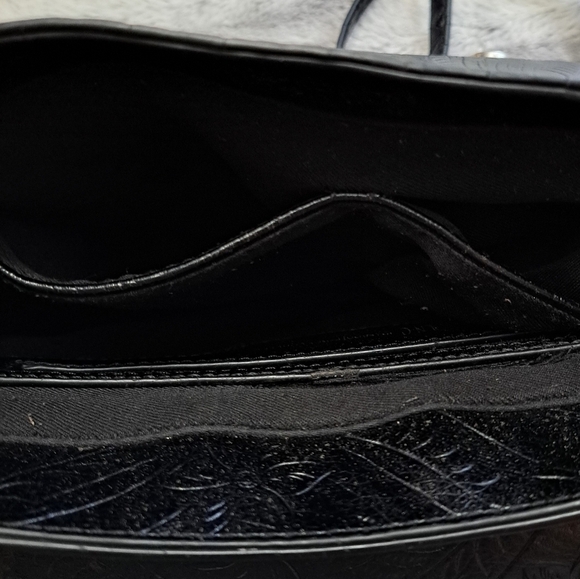 INC Concepts Black Maraa Ring Saddle Bag - Picture 6 of 7